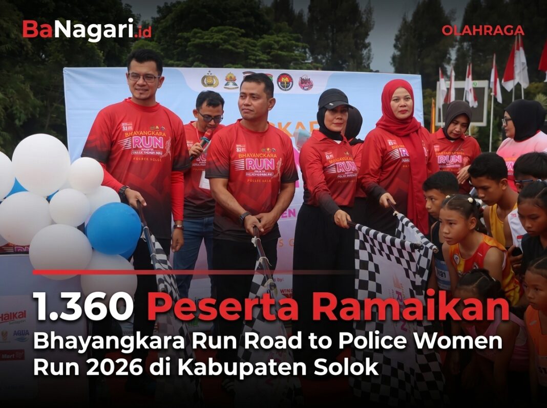 1.360 Peserta Ramaikan Bhayangkara Run Road to Police Women Run 2026 di Kabupaten Solok