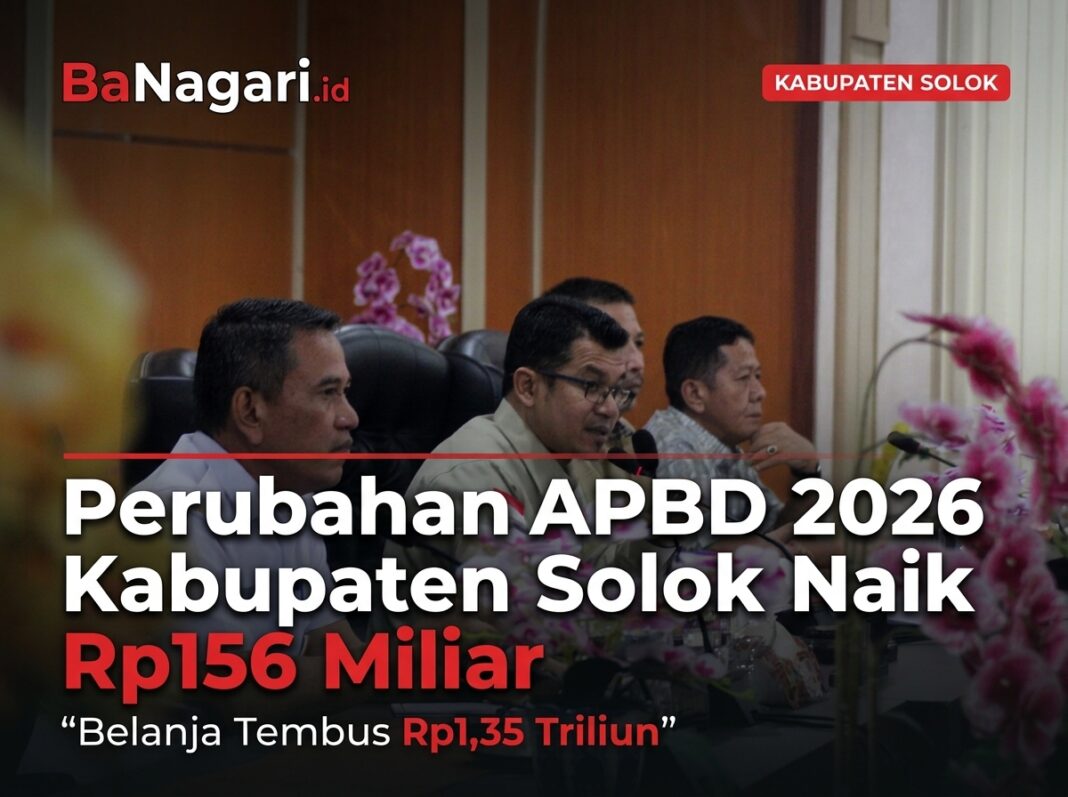Rapat Paripurna DPRD Kabupaten Solok membahas Perubahan APBD 2026