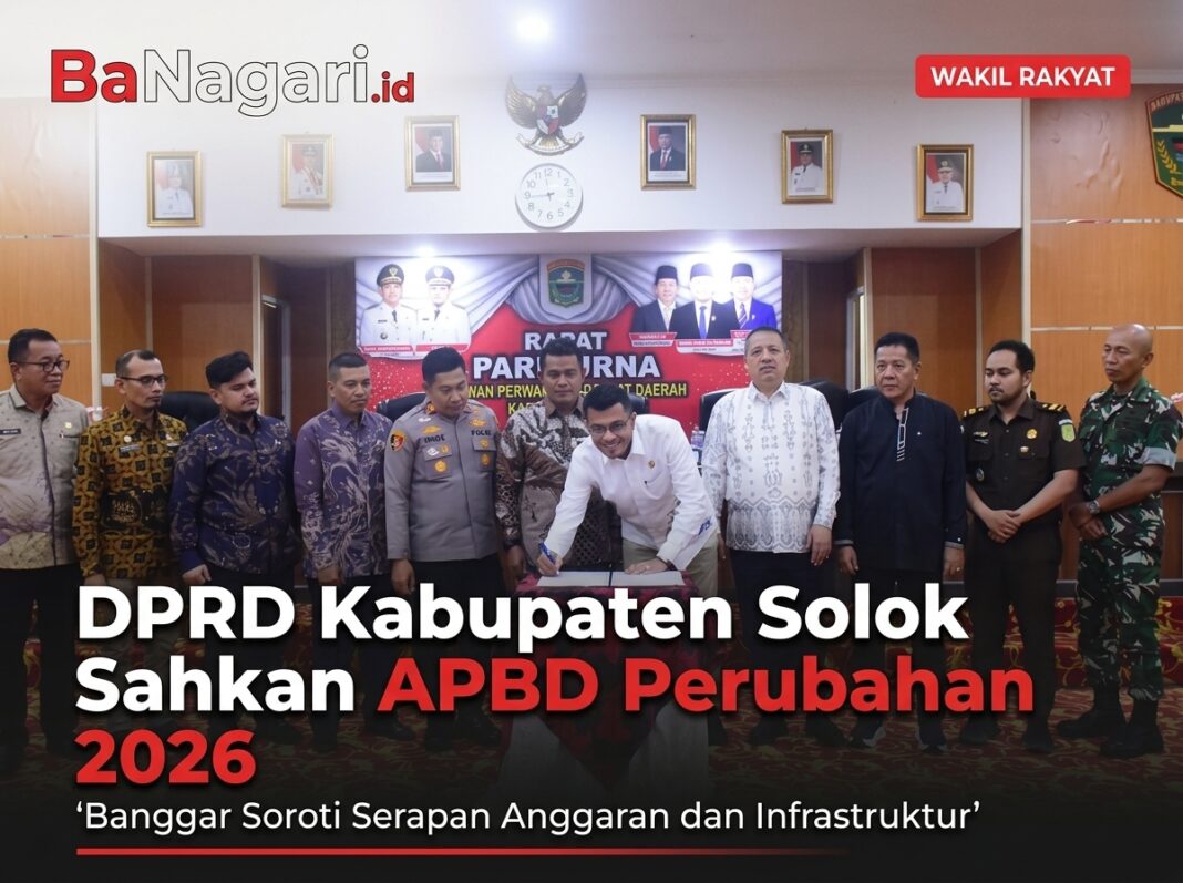 DPRD Kabupaten Solok mengesahkan APBD Perubahan 2026