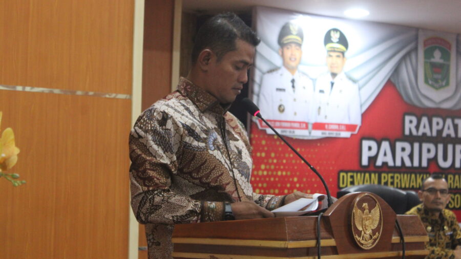 Bupati Solok Jon Firman Pandu menyampaikan pendapat akhir APBD Perubahan 2026