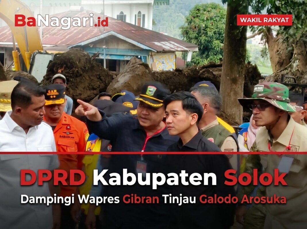 DPRD Kabupaten Solok Dampingi Wapres Gibran Tinjau Galodo Arosuka