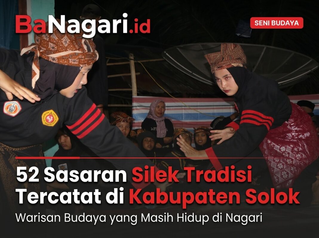 52 Sasaran Silek Tradisi Tercatat di Kabupaten Solok, Warisan Budaya yang Masih Hidup di Nagari